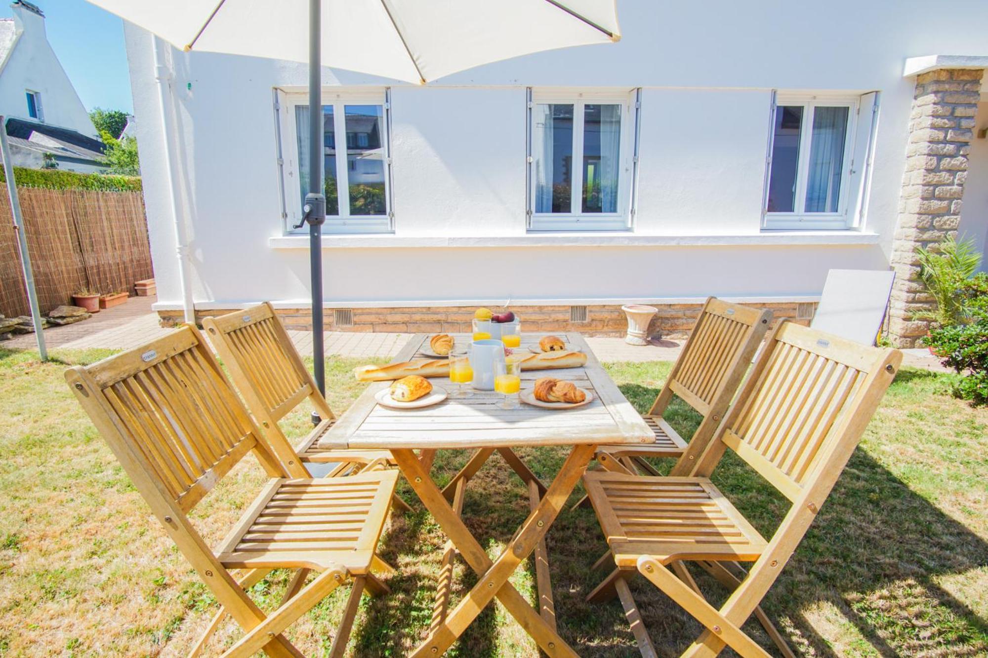 -Le Sentier- Elegant T3 Avec Jardin Proche Mer Concarneau Exterior photo